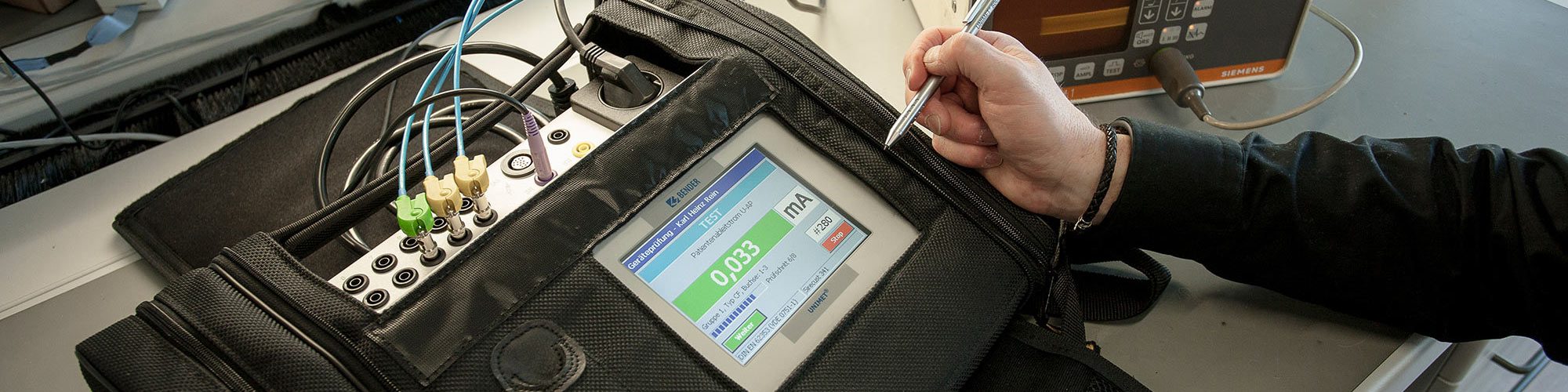 Aplicatii - Aplicatii pentru spitale - Dispozitive mobile de test pentru echipamente electrice