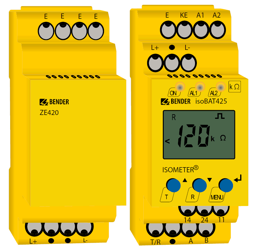 Monitorizarea rezistentei de izolatie - Aplicatii speciale - ISOMETER isoBAT425