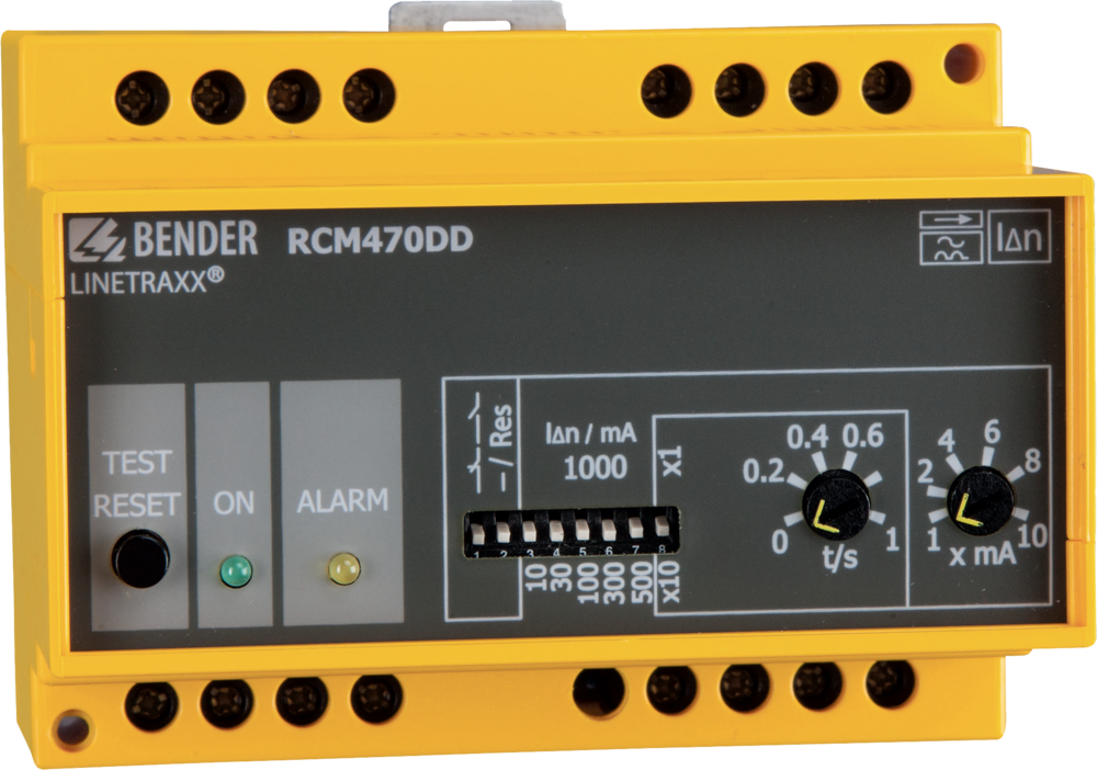 Monitorizarea curentilor reziduali - Relee de monitorizare - RCM (curenti de tip A) - LINETRAXX RCM470DD