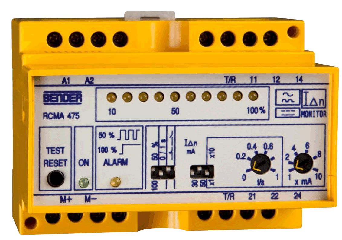 Monitorizarea curentilor reziduali - Relee de monitorizare - RCMA (curenti de tip B) - RCMA475LY