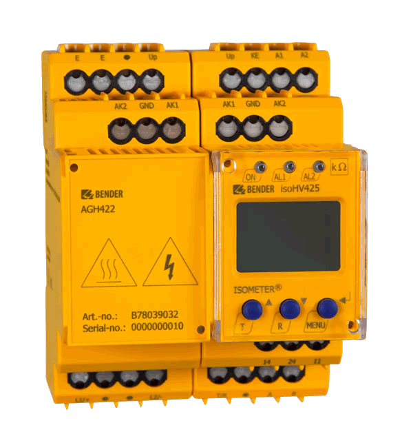 Monitorizarea rezistentei de izolatie - Aplicatii speciale - Monitorizare sarcini deconectate - ISOMETER isoHV425 cu AGH422